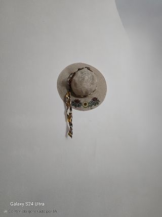 Sombrero playa beige multicolor