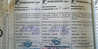 Moto Piaggio X8 250 cc