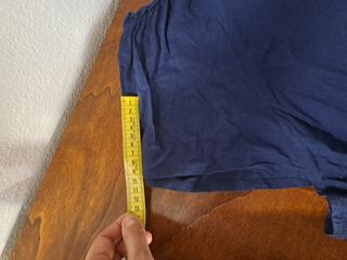 Blusa Cotone Blu Maniche Corte Tg 45