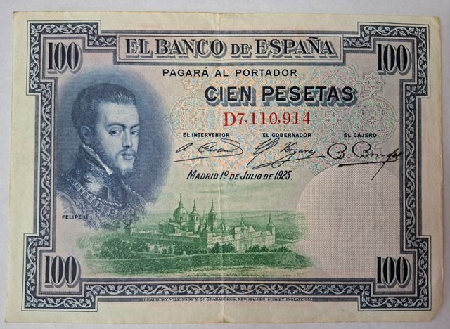 Billete 100 Pesetas 1925