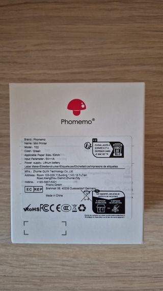 Mini impresora de pegatinas