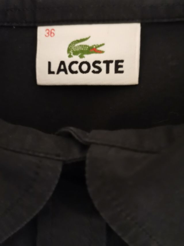Camicia Lacoste nera, tg. 36
