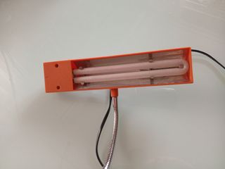 Flexo acuario/tortuguera naranja