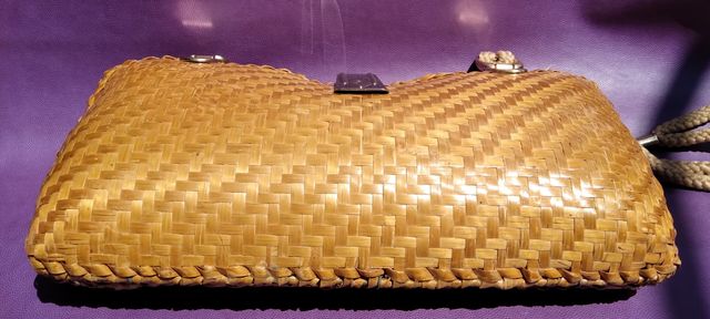 Borsa a tracolla in vimini vintage