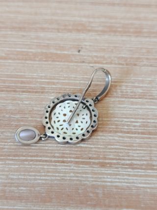 Pendientes Plata-Oro Nacar