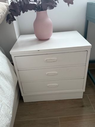 Cómoda 3 cajones - Blanca - Madera