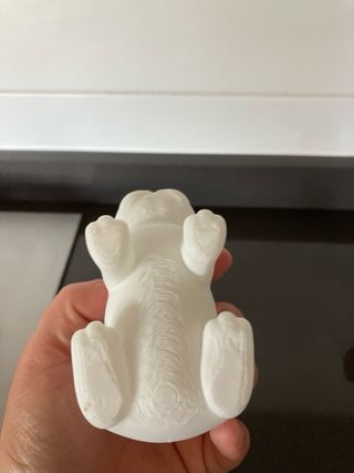 Vaso Cane Bulldog Francese - Bianco stampato in 3D