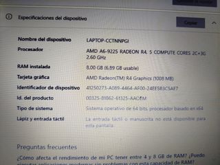 Portátil Lenovo seminuevo