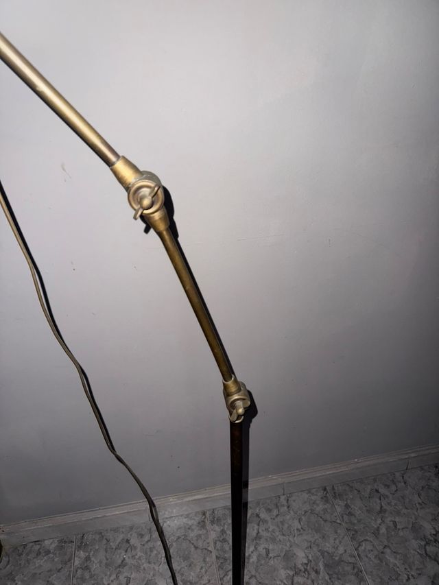 Lampara flexo latón mate vintage