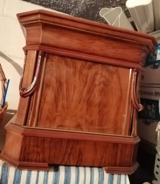 Mesa madera - Jardinera cuadrada