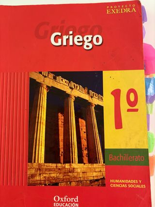 Griego 1.º Bachillerato Exedra. Libro del alumno
