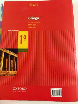 Griego 1.º Bachillerato Exedra. Libro del alumno