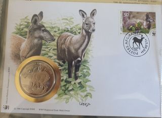 Lotto Medaglie-Token-Monete WWF 30° Anniversario