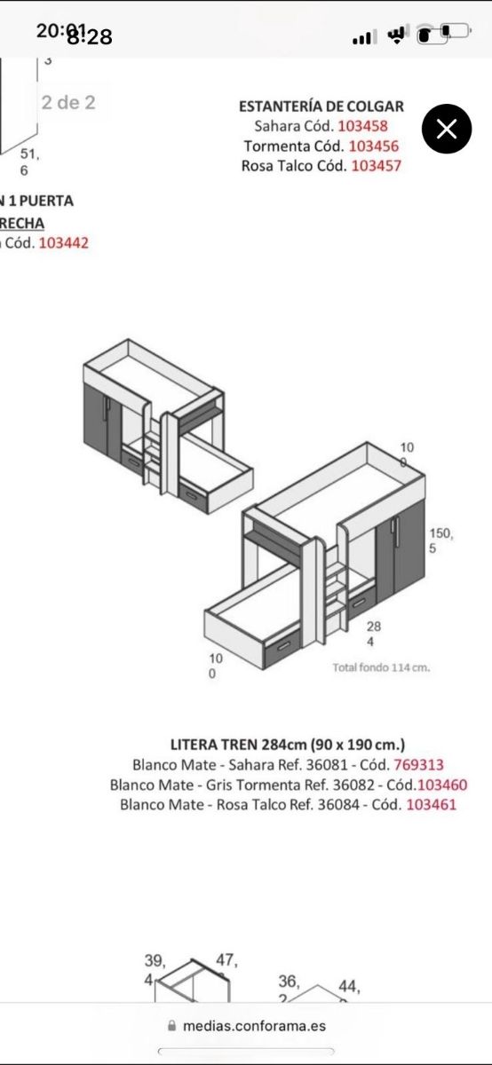 Habitación infantil rosa y madera