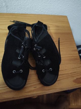 Sandalias planas Asos negras
