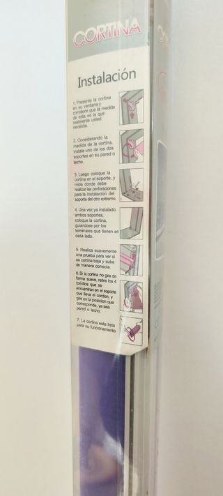 Cortina enrollable lila 180x150cm