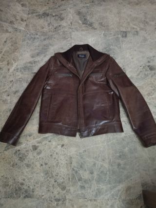 Chaqueta piel Zahsa's marrón