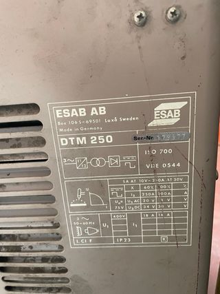 Soldadora TIG ESAB Aristo 250 AC/DC