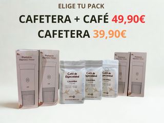 Cafetera portátil con batería