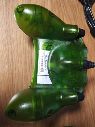 2 Mandos Xbox clasica halo edition transparentes 