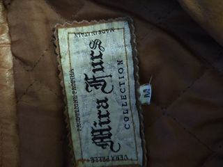 Chaqueta cuero Mira Fur marrón, talla M