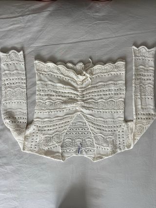 Top blanco croché