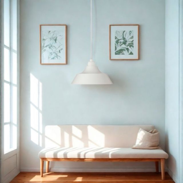 Lampada a sospensione Momentum bianca. Lampada da soffitto