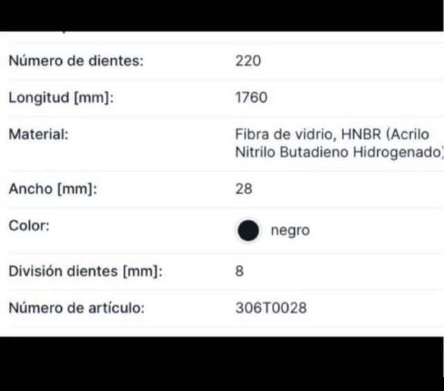 Correa distribución Jeep Grand Cherokee Voyager