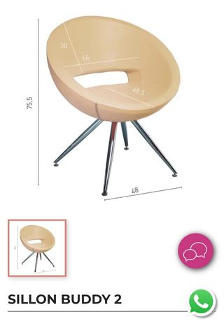 Silla YAHARI blanca diseño moderno