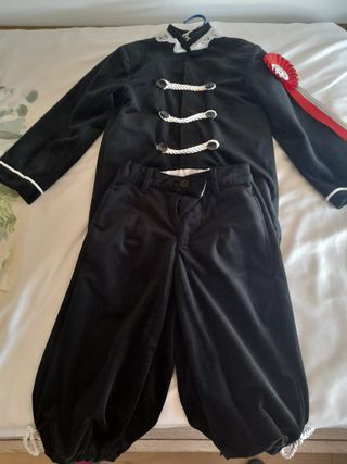 Traje estudiante niño - negro y blanco
