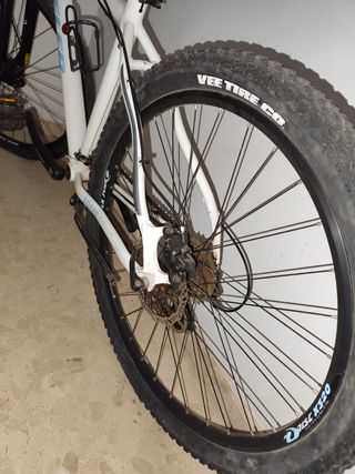 Bicicleta Wheeler montaña en blanco