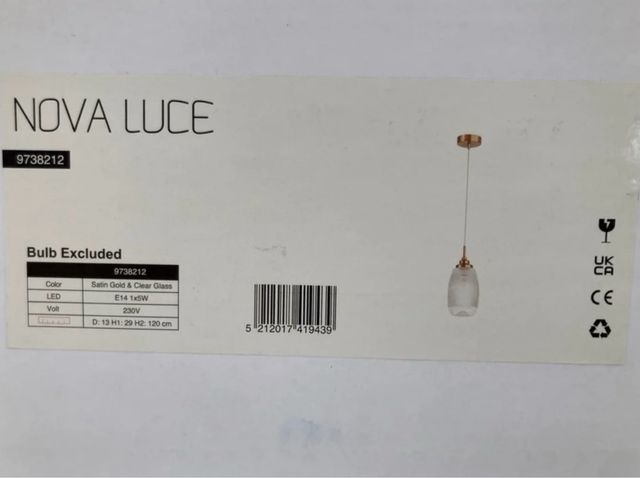 NOVA LUCE MOND lampada a sospensione