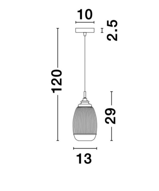 NOVA LUCE MOND lampada a sospensione