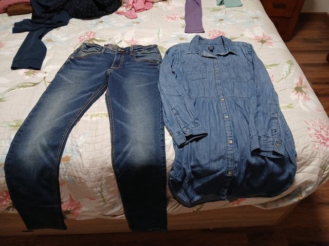Vaqueros y vestido niña (12 años)