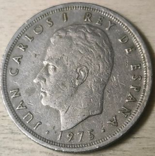 5 Pesetas Spagna 1975 Carlo I