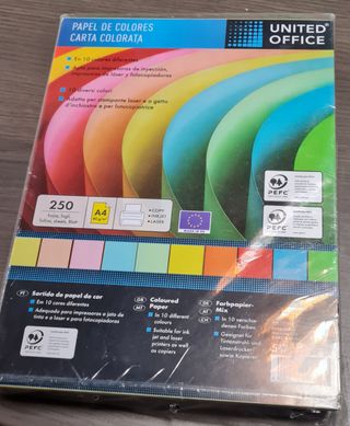 Carta colorata A4 - 250 fogli