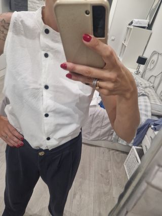 Blusa blanca botones
