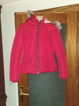 Abrigo plumas pimkie rojo