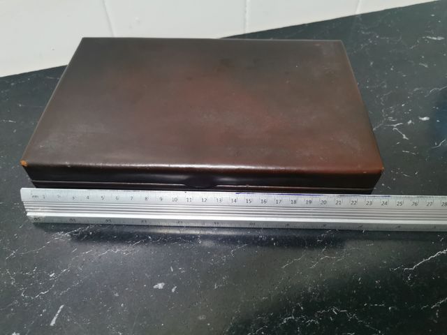 Caja puros piel vintage