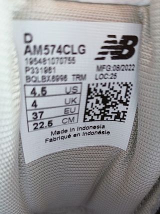 Zapatillas New Balance 574 talla 37 gris