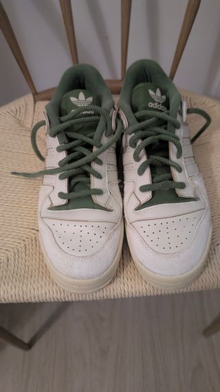 Adidas Forum - Zapatillas Verde y Blanco 11 1/2