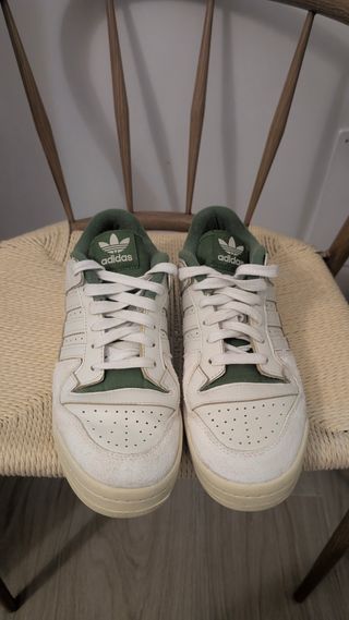 Adidas Forum - Zapatillas Verde y Blanco 11 1/2