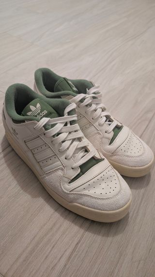 Adidas Forum - Zapatillas Verde y Blanco 11 1/2