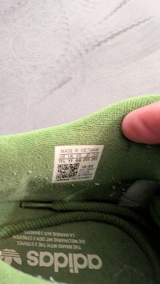 Adidas Forum - Zapatillas Verde y Blanco 11 1/2