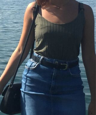 Canotta verde oliva - Top estivo