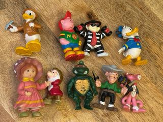 Lote 8 muñecos PVC Disney, etc.