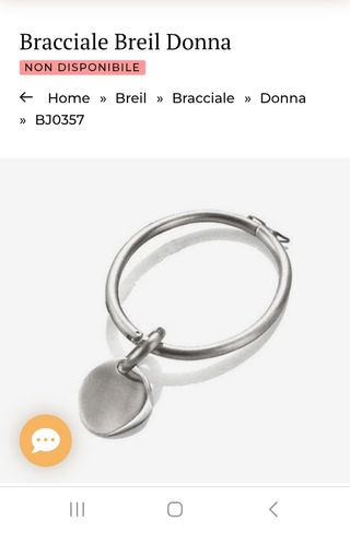 Braccialetto BREIL in acciaio con pendente