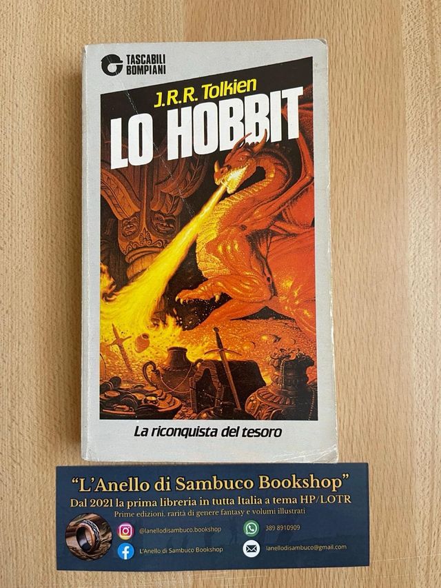 J.R.R. Tolkien lo hobbit tascabili bompiani 1988