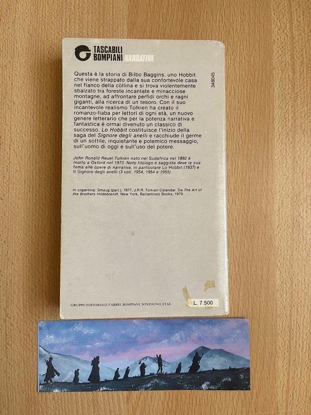 J.R.R. Tolkien lo hobbit tascabili bompiani 1988