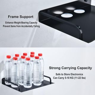 Juego 2 Estanterías de Pared Metálica para Router